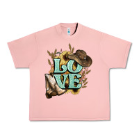 Salmon Love boots hat western Cowboy Urban Heavy Tee - HowdyJamesFarm