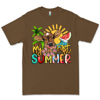 Cacao My first summer baby cow Premium Tee - NancyCooperArtShop