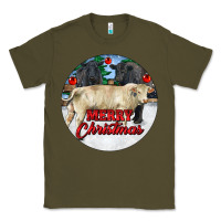Army Green Merry Christmas Charolais Bull Classic Tee - RanaPortraitStore