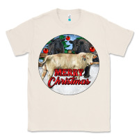 Natural Merry Christmas Charolais Bull Classic Tee - RanaPortraitStore