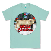 Seafoam Merry Christmas Charolais Bull Classic Tee - RanaPortraitStore