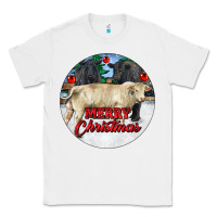 White Merry Christmas Charolais Bull Classic Tee - RanaPortraitStore
