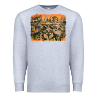 Heather Grey camouflage bunny background Premium Sweatshirt - BarkalooDesign