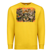 Lemon camouflage bunny background Premium Sweatshirt - BarkalooDesign