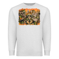 Oatmeal Heather camouflage bunny background Premium Sweatshirt - BarkalooDesign