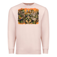 Pale Pink camouflage bunny background Premium Sweatshirt - BarkalooDesign