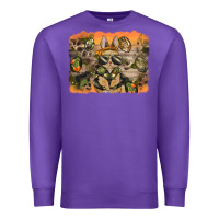 Purple camouflage bunny background Premium Sweatshirt - BarkalooDesign