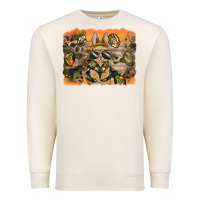 Sandshell camouflage bunny background Premium Sweatshirt - BarkalooDesign