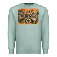 Seafoam camouflage bunny background Premium Sweatshirt - BarkalooDesign