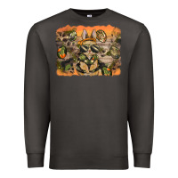 Smoke camouflage bunny background Premium Sweatshirt - BarkalooDesign