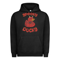 Pigment Black spooky devil rubber duck halloween Urban Hoodie - longCreatives