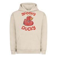 Pigment French Oak spooky devil rubber duck halloween Urban Hoodie - longCreatives