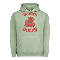 Pigment Oil Green spooky devil rubber duck halloween Urban Hoodie - longCreatives
