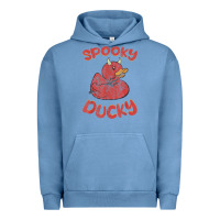 Pigment Pebble Blue spooky devil rubber duck halloween Urban Hoodie - longCreatives
