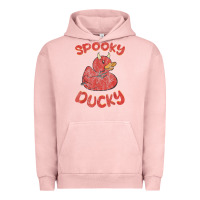 Pigment Salmon spooky devil rubber duck halloween Urban Hoodie - longCreatives