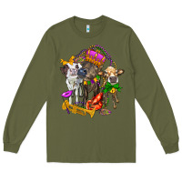 Army Green little cows and mardi gras party olivia Long Sleeve Tee - OliviaCreatesArt