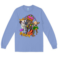 Colony Blue little cows and mardi gras party olivia Long Sleeve Tee - OliviaCreatesArt