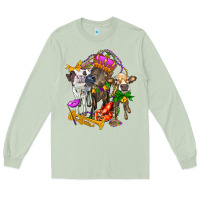 Matcha little cows and mardi gras party olivia Long Sleeve Tee - OliviaCreatesArt