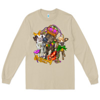 Mushroom little cows and mardi gras party olivia Long Sleeve Tee - OliviaCreatesArt