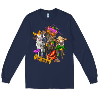 Navy little cows and mardi gras party olivia Long Sleeve Tee - OliviaCreatesArt