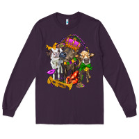 Plum little cows and mardi gras party olivia Long Sleeve Tee - OliviaCreatesArt
