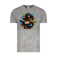 Cloud Rock christmas black angus gnome Vintage Tee - CowGirlArtShop