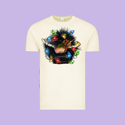 Christmas Black Angus Gnome Vintage Tee Designed By Cowgirlartshop