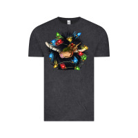Vintage Black christmas black angus gnome Vintage Tee - CowGirlArtShop