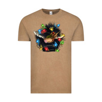 Vintage Coffee christmas black angus gnome Vintage Tee - CowGirlArtShop
