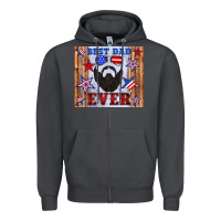 Smoke best dad ever american flag Zipper Hoodie - Artiststas