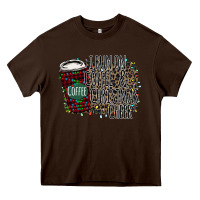 Chocolate Brown I Run on Coffee and Christmas Cheer Heavy Core Tee - Bettercallsaul