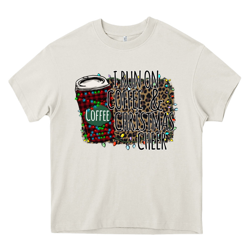 I Run On Coffee And Christmas Cheer Heavy Core Tee by Bettercallsaul | Teevron
