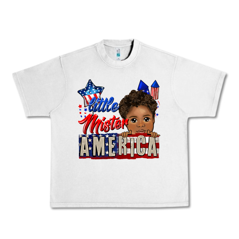Little Mister America Black Boy Urban Heavy Tee by CowGirlArtShop | Teevron