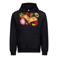 Black empanadas roses onion lime and avocado Urban Hoodie - AdoDesignShop