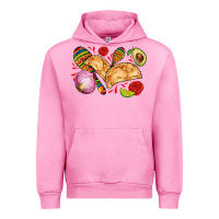 Fuchsia Pink empanadas roses onion lime and avocado Urban Hoodie - AdoDesignShop