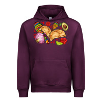 Mauve Wine empanadas roses onion lime and avocado Urban Hoodie - AdoDesignShop