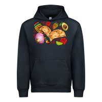 Navy empanadas roses onion lime and avocado Urban Hoodie - AdoDesignShop