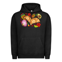 Pigment Black empanadas roses onion lime and avocado Urban Hoodie - AdoDesignShop