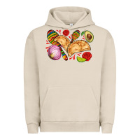 Pigment French Oak empanadas roses onion lime and avocado Urban Hoodie - AdoDesignShop