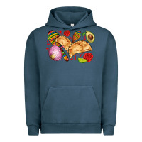 Pigment Midnight Navy empanadas roses onion lime and avocado Urban Hoodie - AdoDesignShop