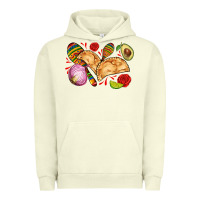 Pigment Pistachio empanadas roses onion lime and avocado Urban Hoodie - AdoDesignShop