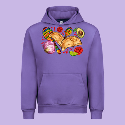 Empanadas Roses Onion Lime And Avocado Urban Hoodie Designed By Adodesignshop