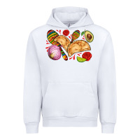 White empanadas roses onion lime and avocado Urban Hoodie - AdoDesignShop