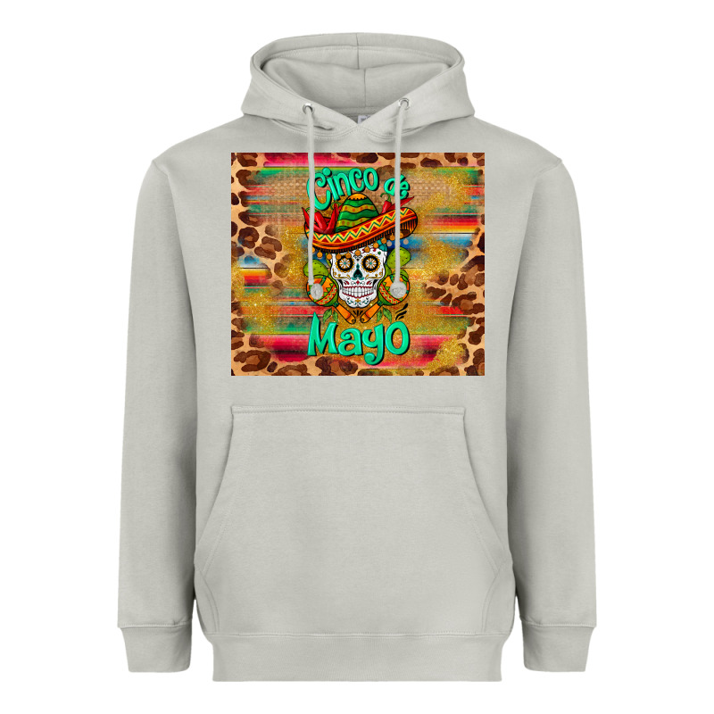Cinco De Mayo Sombrero Skull Heavyweight Hoodie by BarkalooDesign | Teevron