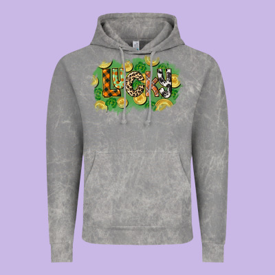 Western Lucky St. Patrick's Day Vintage Hoodie Designed By Cowgirlartshop