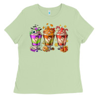 Matcha Hallothanksmas coffee cups Ladies Tee - NancyCooperArtShop