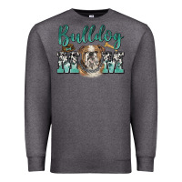 Charcoal Heather bulldog mom Premium Sweatshirt - BarkalooDesign