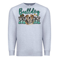 Heather Grey bulldog mom Premium Sweatshirt - BarkalooDesign