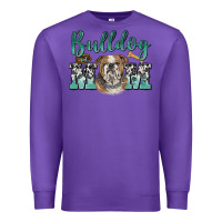 Purple bulldog mom Premium Sweatshirt - BarkalooDesign