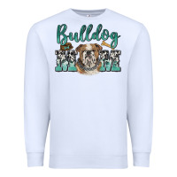 White bulldog mom Premium Sweatshirt - BarkalooDesign